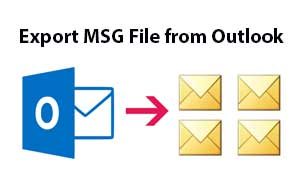 Export MSG File from Outlook 2019