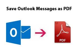 save outlook messages as pdf